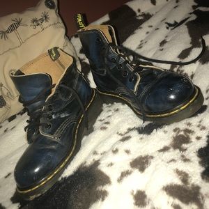 ⚓️PRE-2003 MADE IN ENGLAND BLUE 6 EYE DR MARTENS🌊